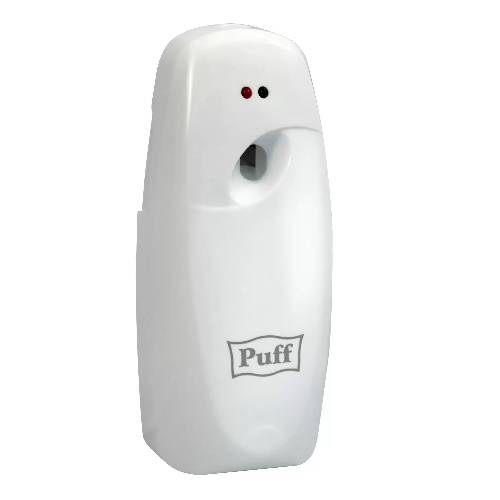 Освежитель воздуха автоматический puff-6110, белый, флакон EUR0 300 мл или 250 мл, 9х10х22 см  (1402.107)