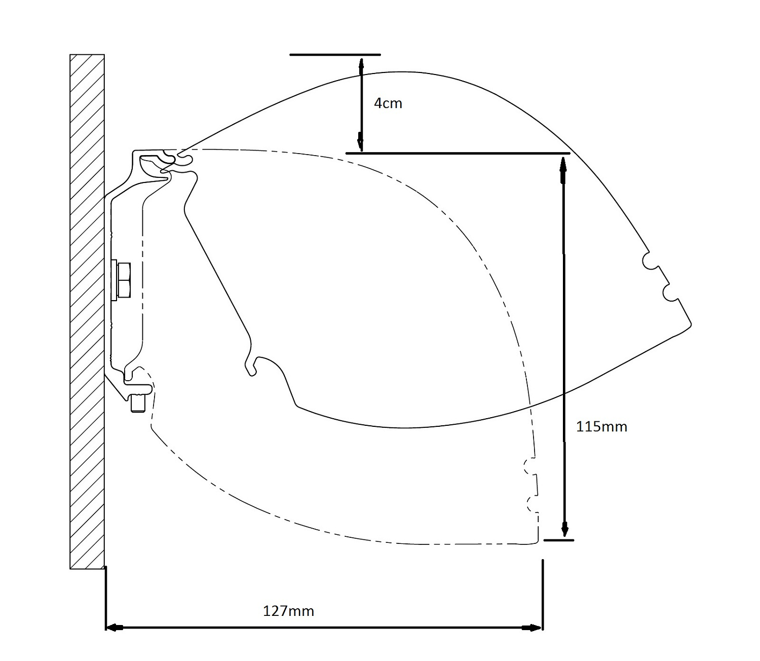 Kauber Red Label Tensioned BT Cinema 122" 16:9 152x270 дроп 50 см. Microperf MW