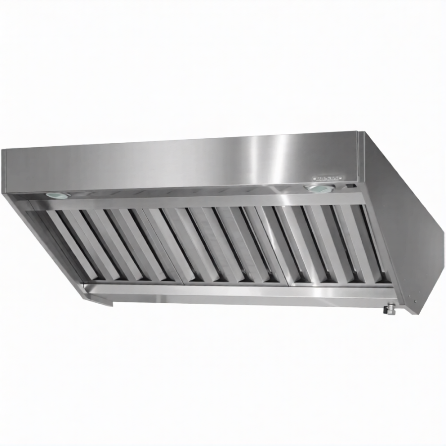 Зонт вытяжной полуоткрытый ЗВПб 400х1500х2000 «Base» островной (к-т светильников)