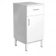 Тумба стационарная узкая металлическая ТмС-4 (белый)