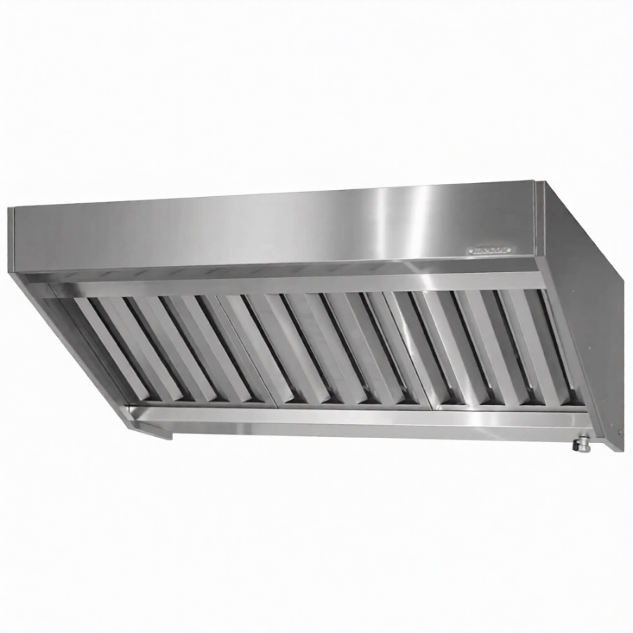 Зонт вытяжной полуоткрытый ЗВПб 400х800х1000 «Base» пристенный