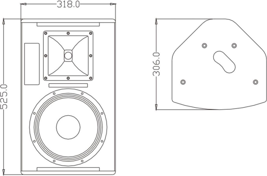 Пассивная 2-полосная акустическая система FDB LH10II