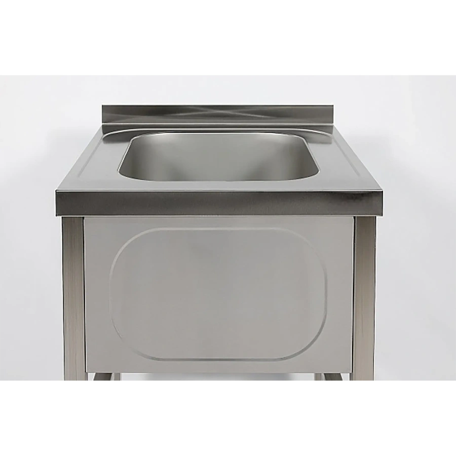 Ванна моечная односекционная цельнотянутая с бортом ВМЦ-1/7/6-Б