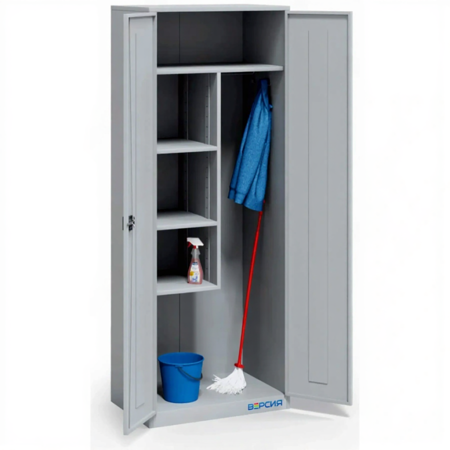 Шкаф хозяйственный с ригельным замком ШУН-900-500-4П