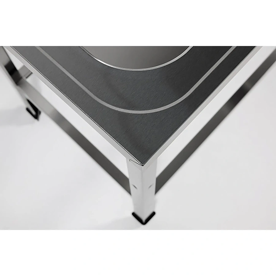 Ванна моечная двухсекционная цельнотянутая с бортом ВМЦ-2/10/6-БО-ЭН