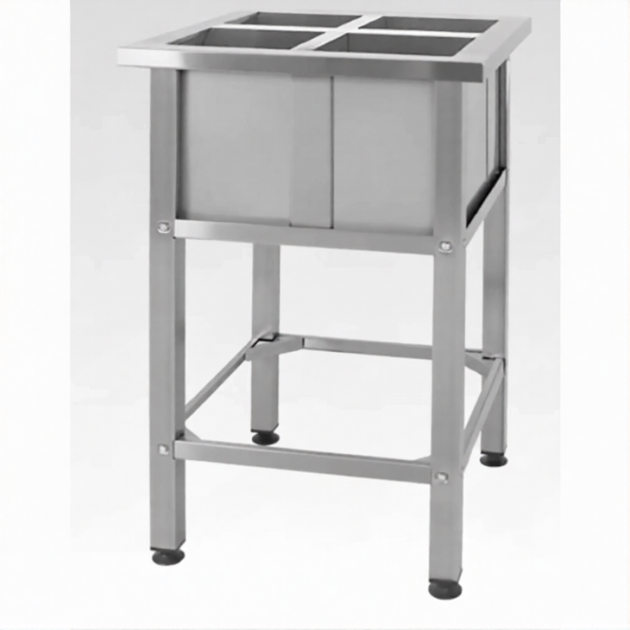 Ванна моечная для обработки яиц ВМСн 860х630х630  4 м/о (ножка проф., тр. 40х40)