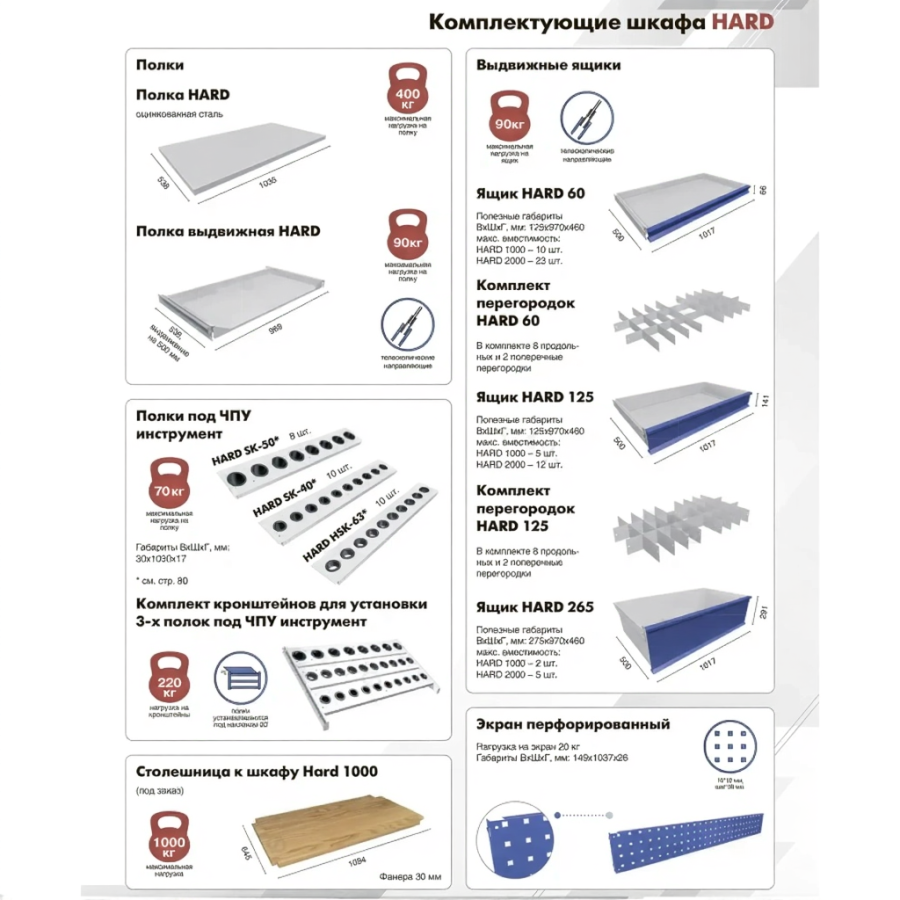 Модульный шкаф HARD 1000-021011
