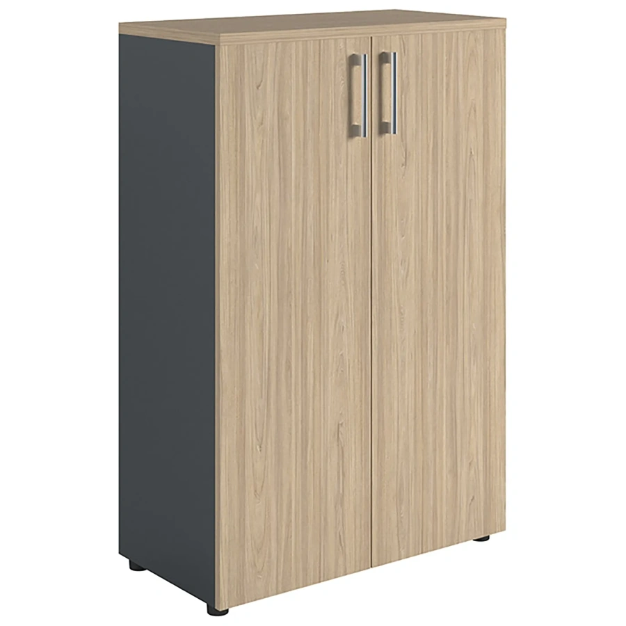 Шкаф NW 1280 закрытый вяз натуральный/антрацит